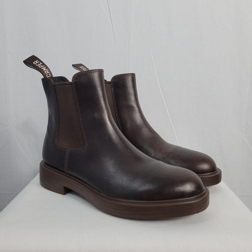 Camper Dean Brown Leather Ankle Boots size 41, US 8 Hipster Cottage Classic